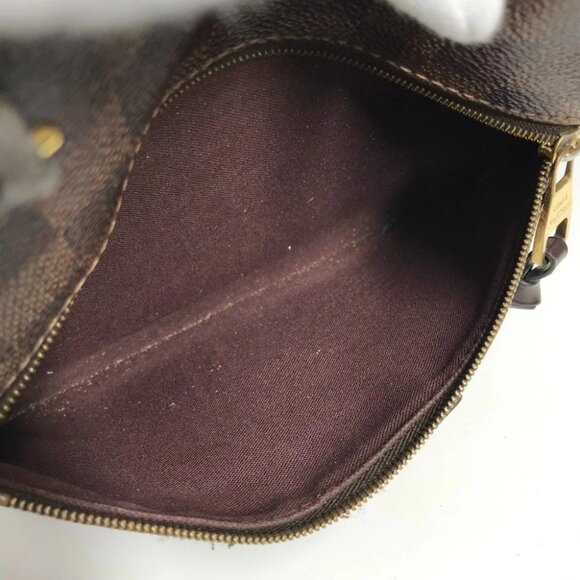 LOUIS VUITTON N41012 Damier Jena PM Tote Bag Shoulder Bag Canvas Ebene Brown - Picture 13 of 16